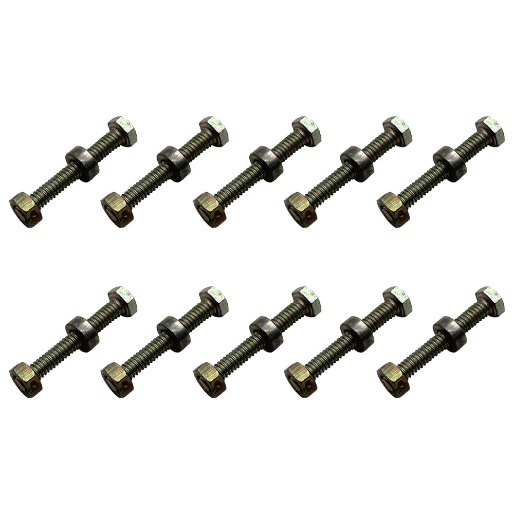 Qty 10: Shear Pin with Nut & Spacer
 Fits AYP Replaces 9524MA