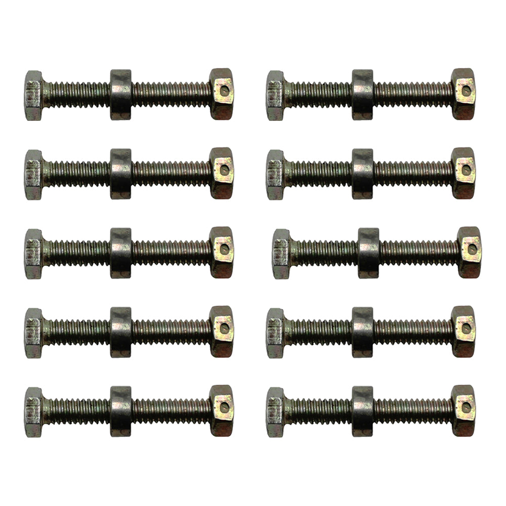 Qty 10: Shear Pin with Nut & Spacer
 Fits Simplicity Replaces 1501216MA