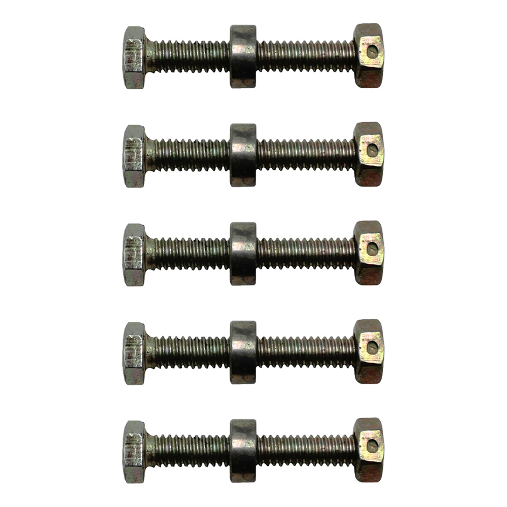 Shear Pin with Nut and Spacer Noma Fits John Deere 301172 Snowblower (Pack of 5)