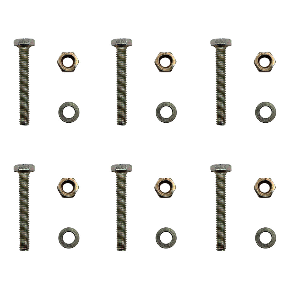 Qty 6: Shear Pin with Nut & Spacer Fits AYP Replaces 9524MA