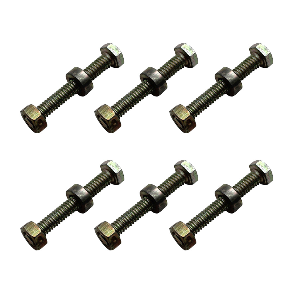 6 Pack of Shear Pins Spacers & Nuts 500026MA 88951MA Fits Allis Chalmers 703057