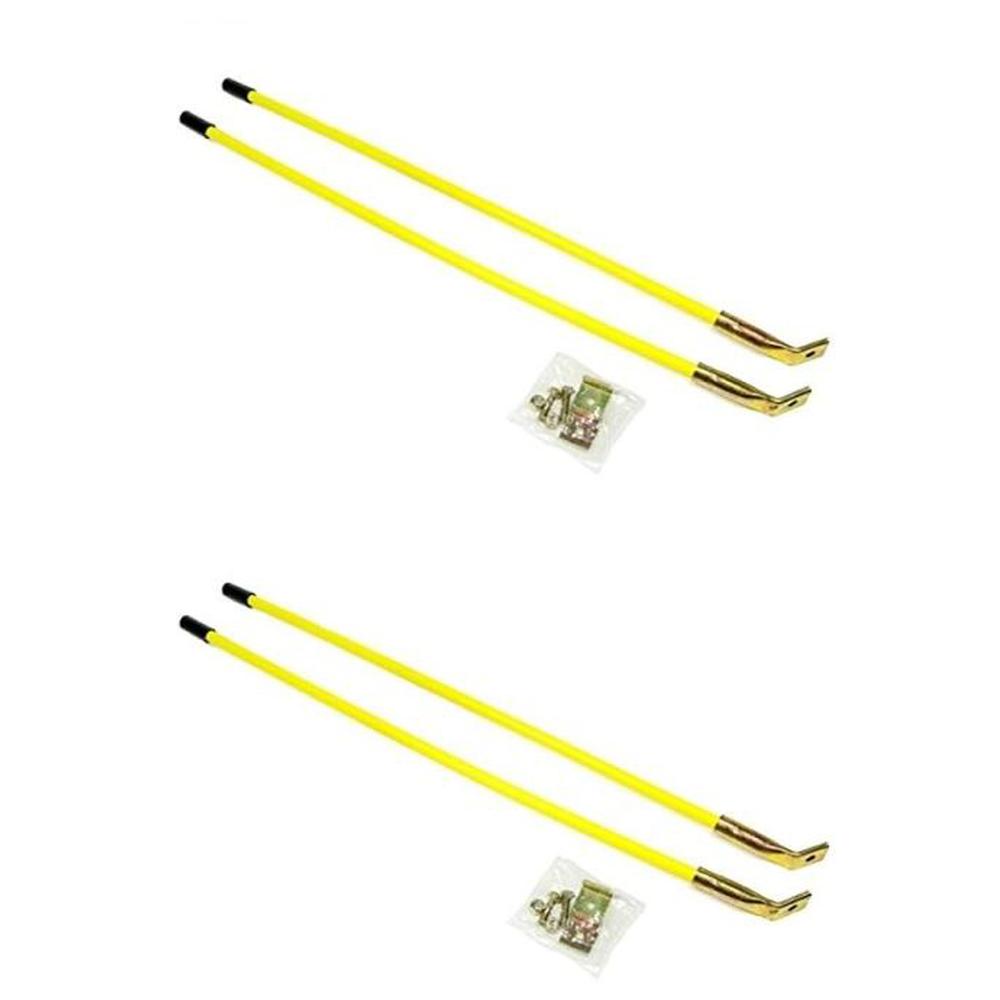 (Pack of 4)  26" Yellow Snowplow Blade Guides, 1308005