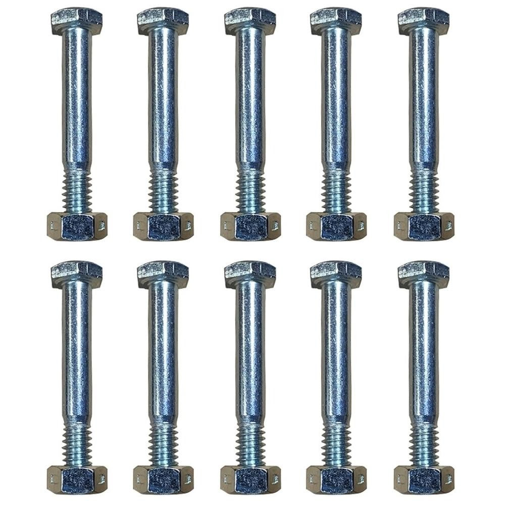 Qty 10: Shear Pins with Nut 1-3/4" Fits John Deere Replaces AM123342