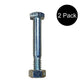 Qty 2: Shear Pins with Nut, 1-3/4" x 1/4" Fits Prime Line Replaces 7-04370