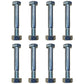 Qty 8: Shear Pins with Nut, 1-3/4" x 1/4" Fits Universal Products