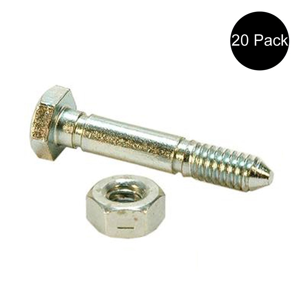Qty 20: 1-9/16" x 1/4" Shear Pin with Nut Fits John Deere Replaces A122156