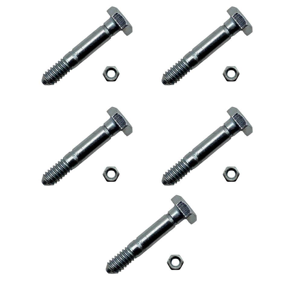 5 Pack Shear Pins Lock Nuts for Ariens 532005 53200500 Fits John Deere AM123342