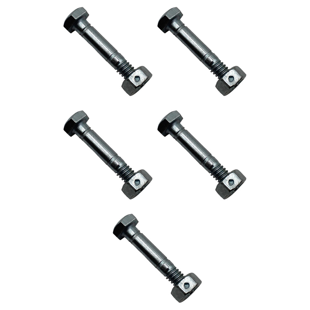 Qty 5: 1-9/16" x 1/4" Shear Pin with Nut
 Fits Ariens Replaces 05907100