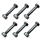 (6) 1-9/16" x 1/4" Shear Pins & Nuts fits Ariens ST520 ST524 ST624 ST724