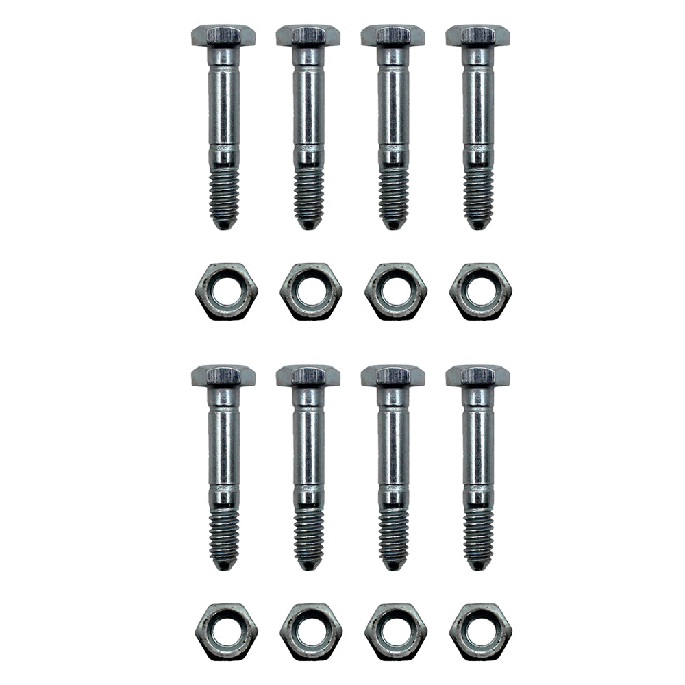 8PK 1-9/16" x 1/4" Shear Pins & Nuts fits Ariens 53200500 532005