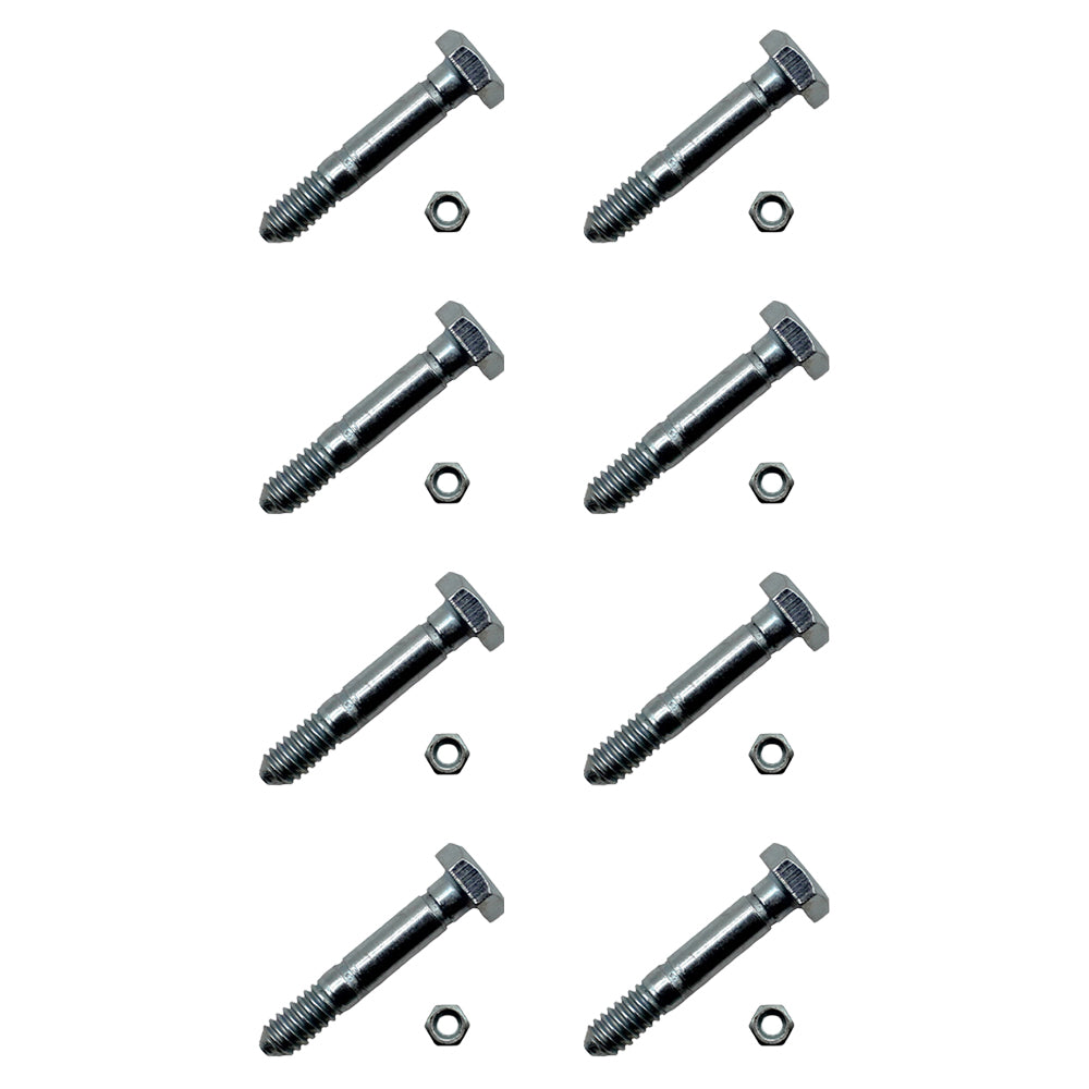 8PK 1-9/16" x 1/4" Shear Pins & Nuts fits Ariens 53200500 532005