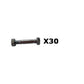 Qty 30: 2-1/8" x 5/16" Shear Pin with Nut Fits Snapper Replaces 13865