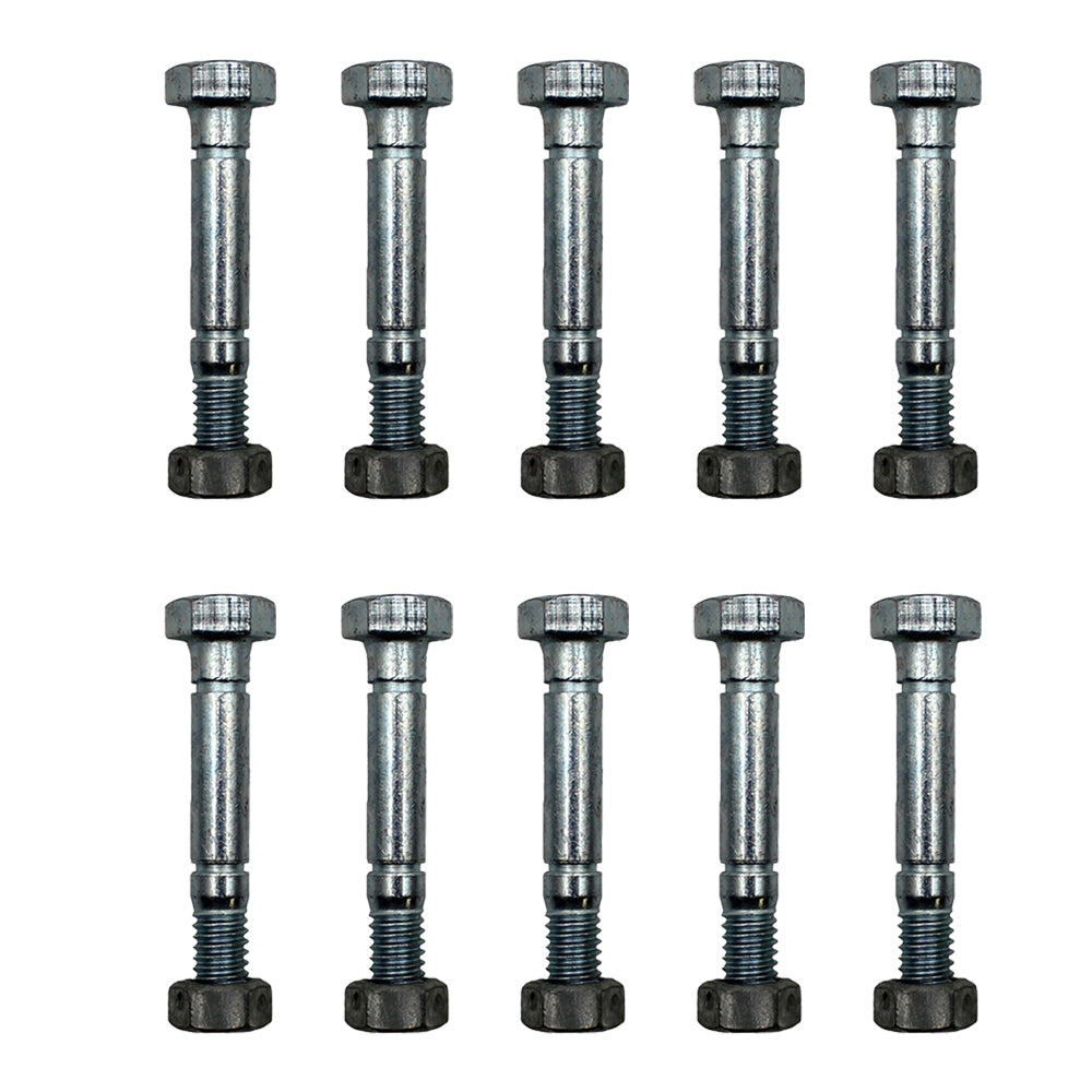 Qty 10: 2-1/8" x 5/16" Shear Pin with Nut Fits Snapper Replaces 13865