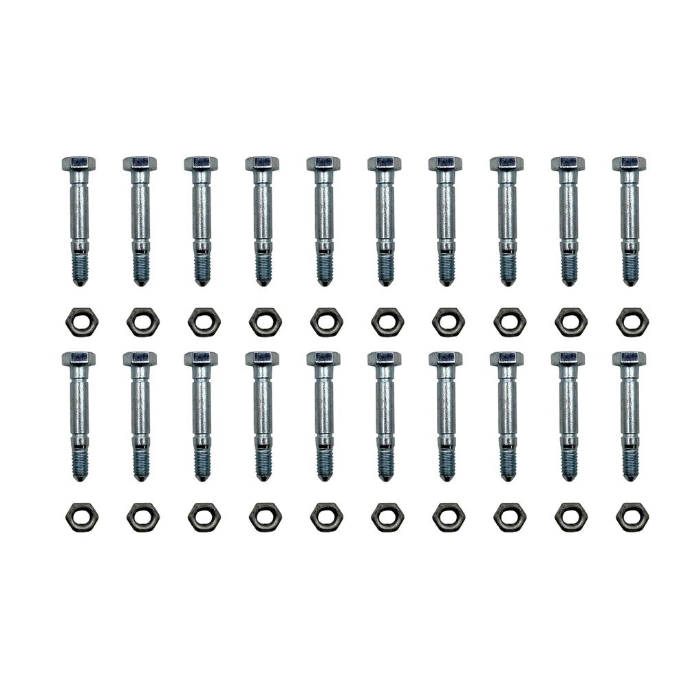 Qty 20: 2-1/8" x 5/16" Shear Pin with Nut Fits Snapper Replaces 13865