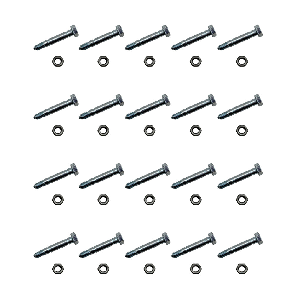 Qty 20: 2-1/8" x 5/16" Shear Pin with Nut Fits Ariens Replaces 51001500