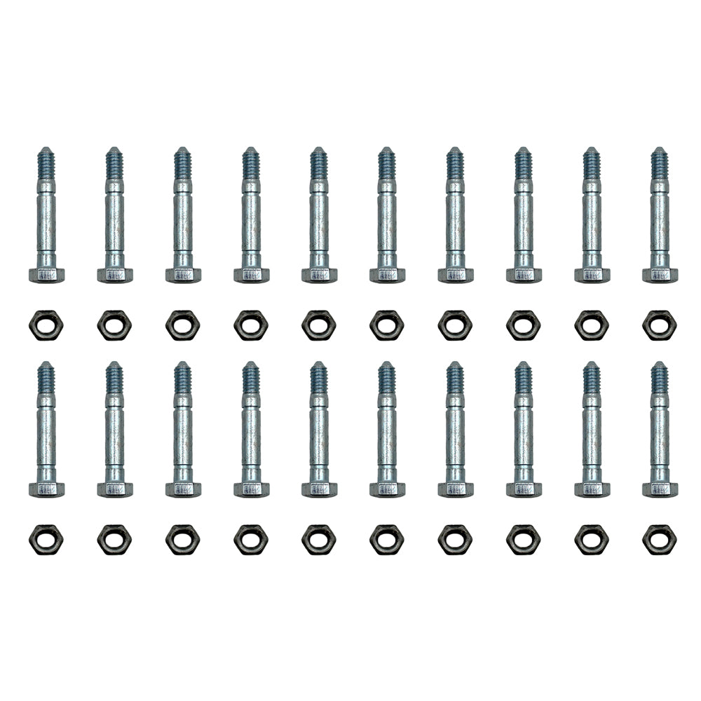 Qty 20: 2-1/8" x 5/16" Shear Pin with Nut Fits Snapper Replaces 13865