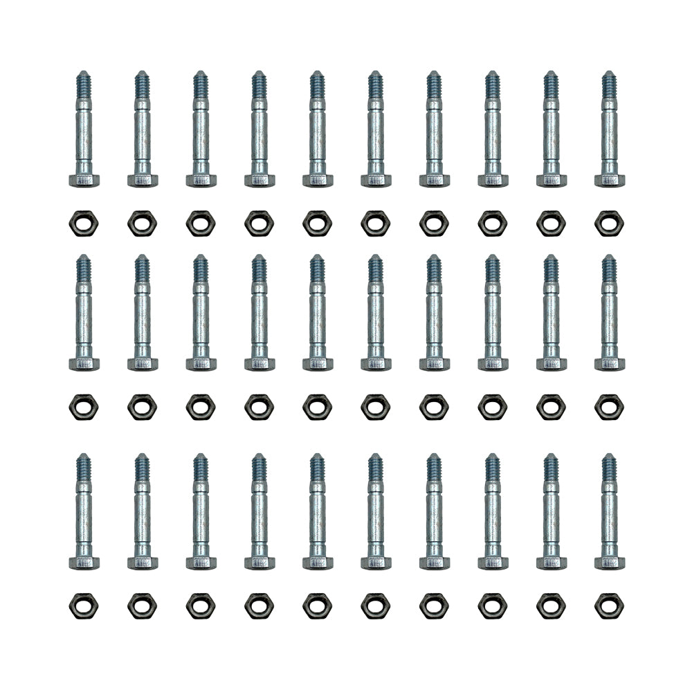 Qty 30: 2-1/8" x 5/16" Shear Pin with Nut Fits Toro Replaces 3285-11
