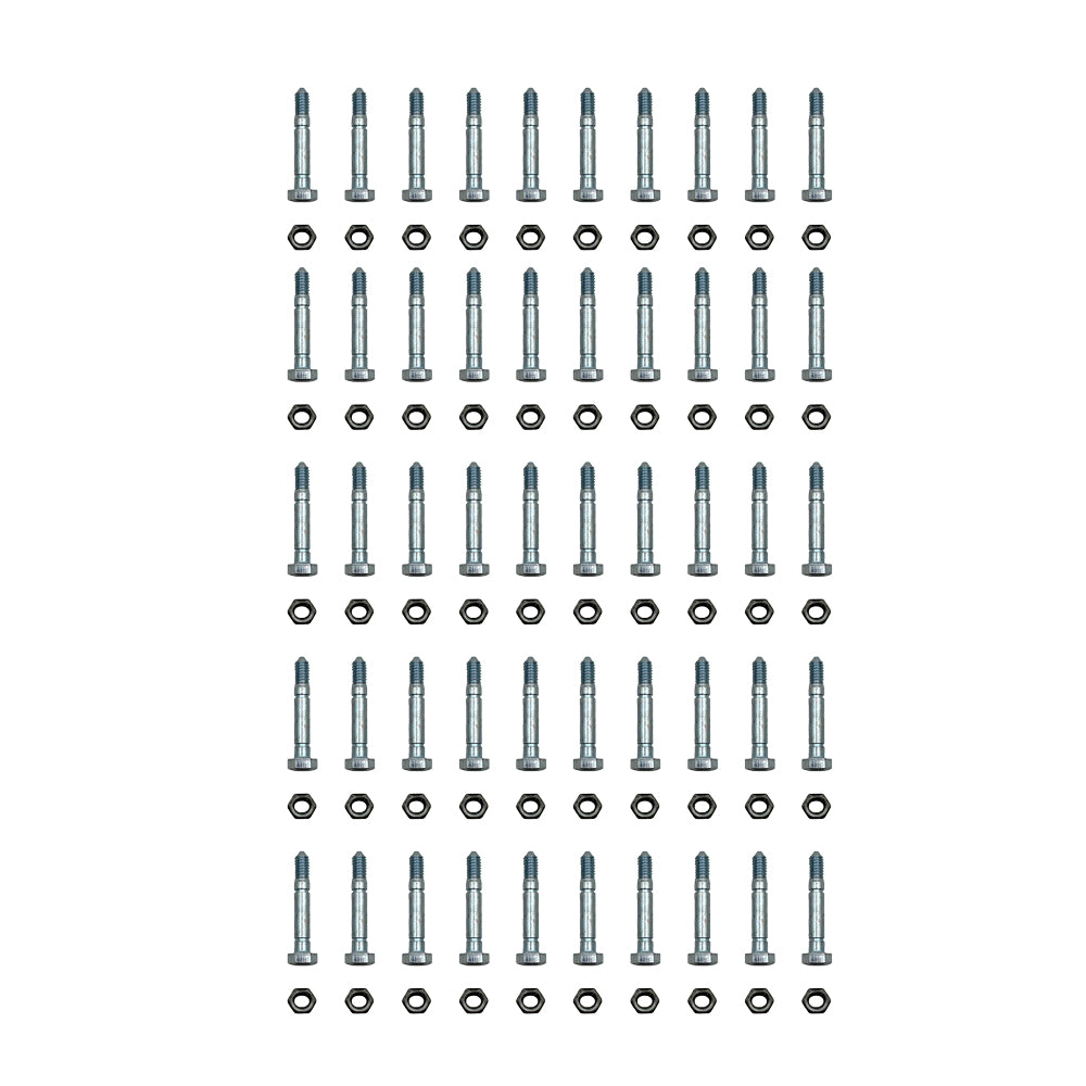 Qty 50: Shear Pin with Nut, 2-1/8" x 5/16" Fits Snapper Replaces 13865