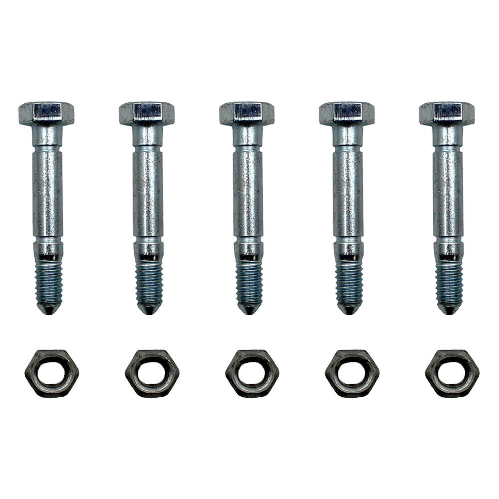 (Pack of 5) Shear Pin Bolt & Nut for Ariens 51001500, 510015, 01019500, 10195