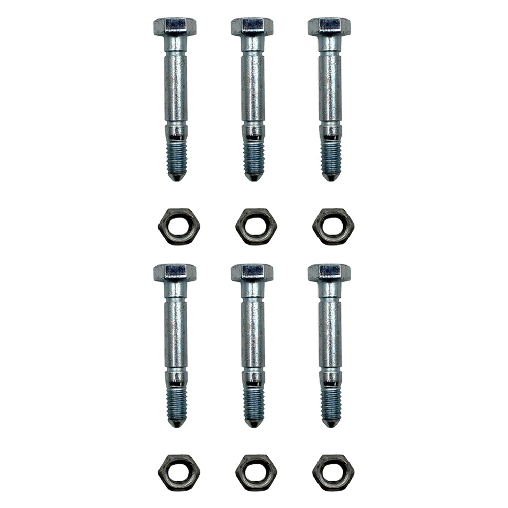 Qty 6: 2-1/8" x 5/16" Shear Pin with Nut Fits John Deere Replaces AM122156