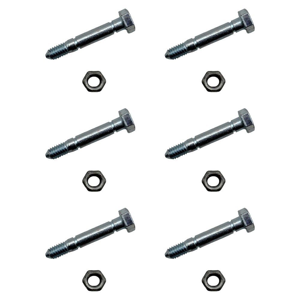 Qty 6: 2-1/8" x 5/16" Shear Pin with Nut Fits Toro Replaces 3285-11