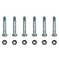 Qty 6: 2-1/8" x 5/16" Shear Pin with Nut Fits Prime Line Replaces 7-04369