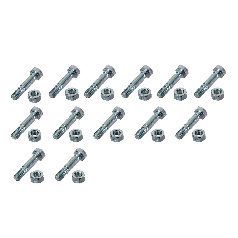Qty 12: 1-1/2" x 5/16" Shear Pin with Nut Fits MTD Replaces 710-0890