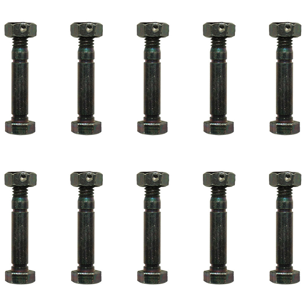 Qty 10: 2" x 5/16" Shear Pin with Nut  Fits Ariens Replaces 510015