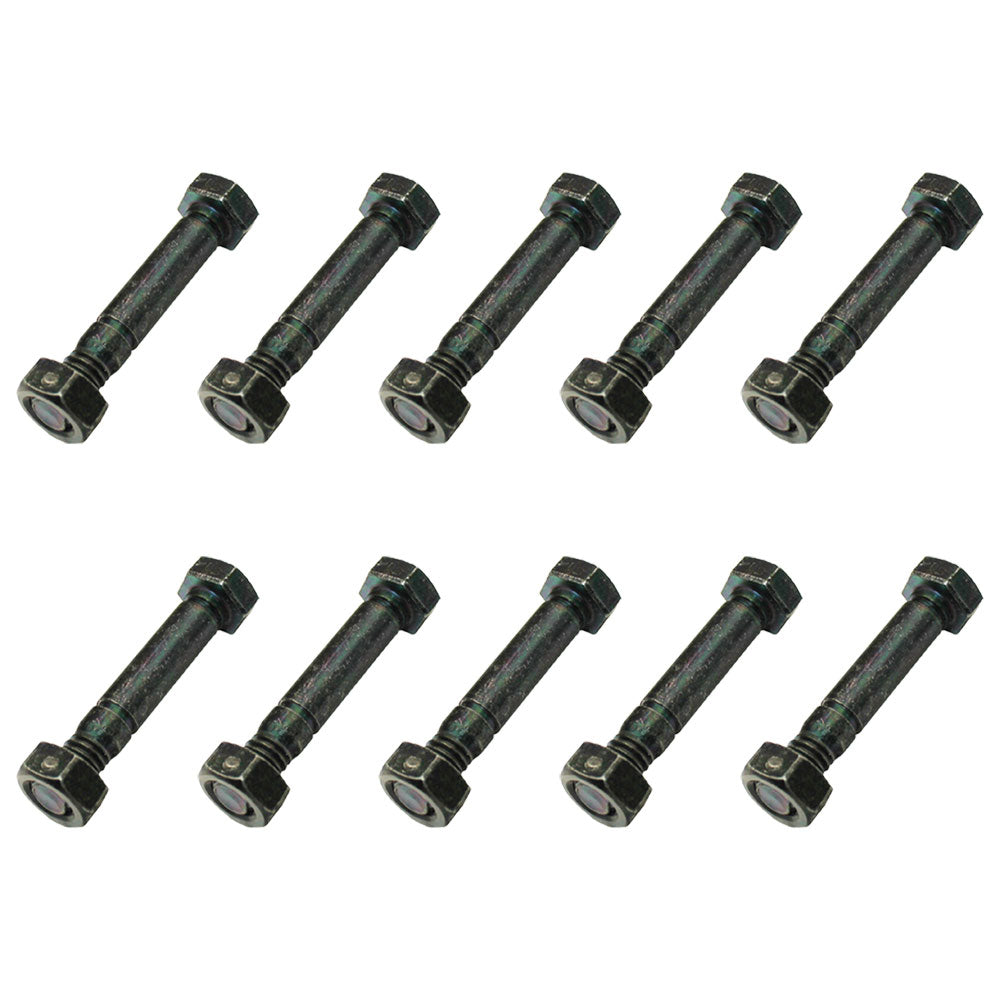 Qty 10: 2" x 5/16" Shear Pin with Nut  Fits Ariens Replaces 510015