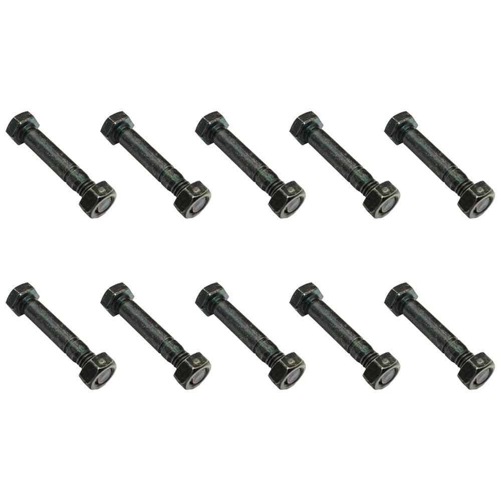 Qty 10: 2" x 5/16" Shear Pin with Nut  Fits Ariens Replaces 510015