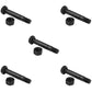 5 Pack Shear Pin Bolt & Lock Nut fits Ariens 52100100 w/ 2" x 5/16" Thread Size