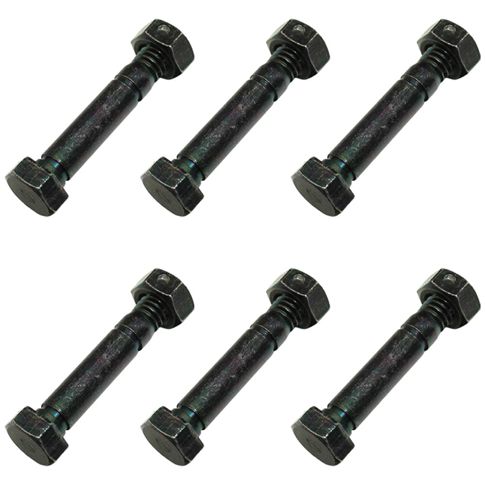 Qty 6: 2" x 5/16" Shear Pin with Nut  Fits Ariens Replaces 510015