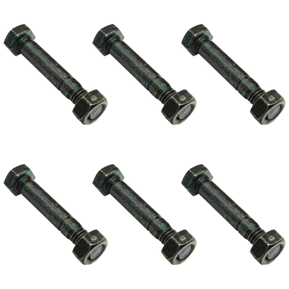 6PK Shear Pin & Nut Set for Ariens 52100100 PRO 26" 28" 32" 66" Snow Blowers