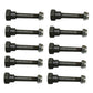 Qty 10: Shear Pin with Nut, 2" x 1/4" Fits MTD Replaces 90114-SA0-000