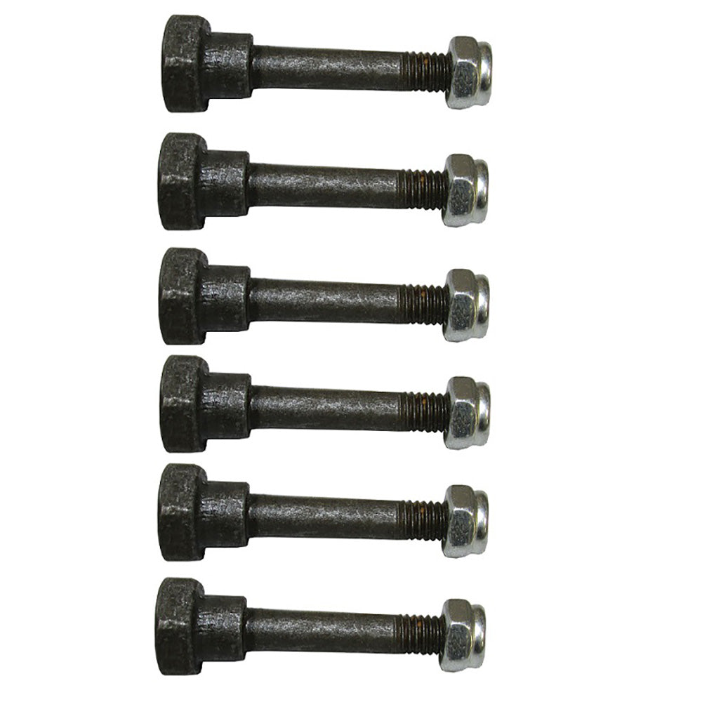Qty 6: Shear Pin with Nut, 2" x 1/4" Fits Honda Replaces 90102-732-000