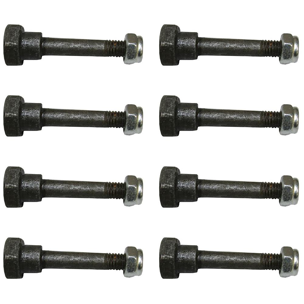 Qty 8: Shear Pin with Nut, 2" x 1/4" Fits MTD Replaces 90114-SA0-000