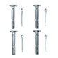 Qty 4: Shear Pins with Cotter Pin, 1-5/8" x 1/4" Fits RatioParts