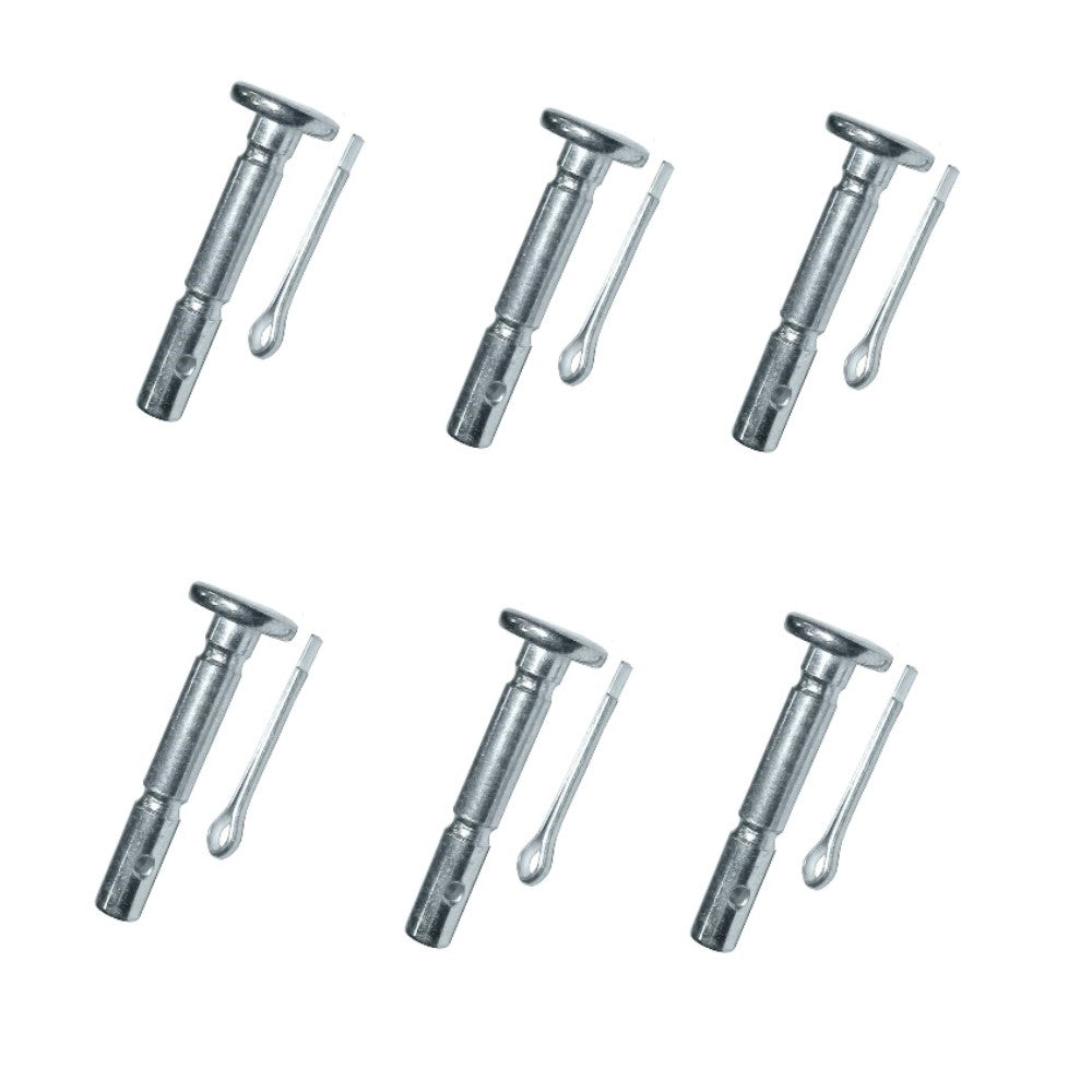 Qty 6: Shear Pins with Cotter Pin, 1-5/8" x 1/4" Fits RatioParts