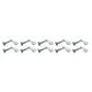 Set of (10) Shear Pin & Hair Pin 738-04124A Fits MTD Snow Blowers