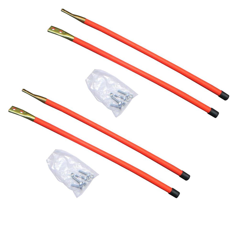 Qty 2: Pair of 24" Orange Blade Markers
 Fits Western Replaces 62595