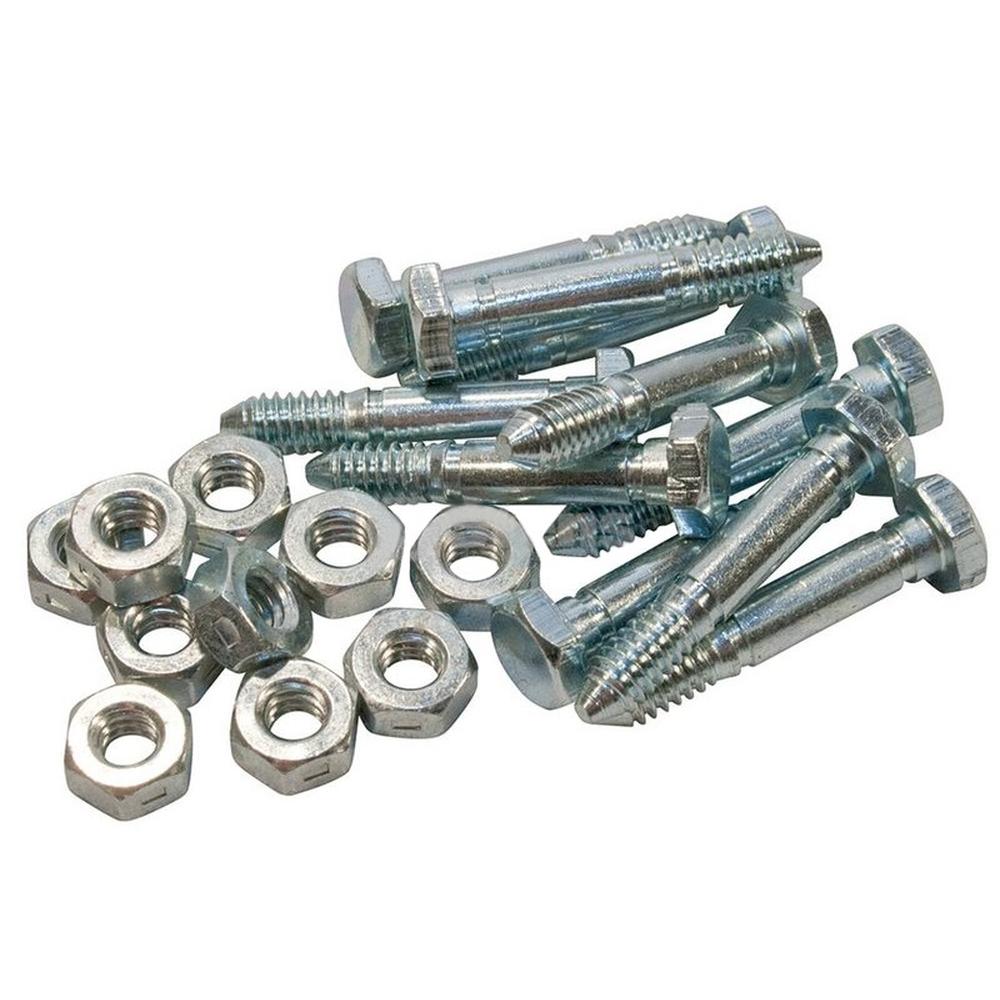Qty 10: Shear Pin with Nut, 1-7/16" x 1/4" Fits Jacobsen Replaces 342449