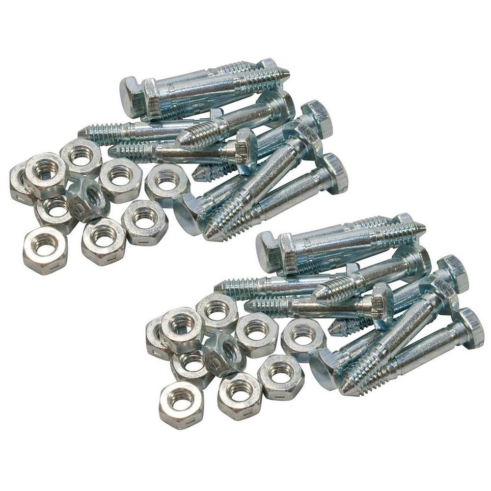 Qty 20: Shear Pin with Nut, 1-7/16" x 1/4" Fits Jacobsen Replaces 342449