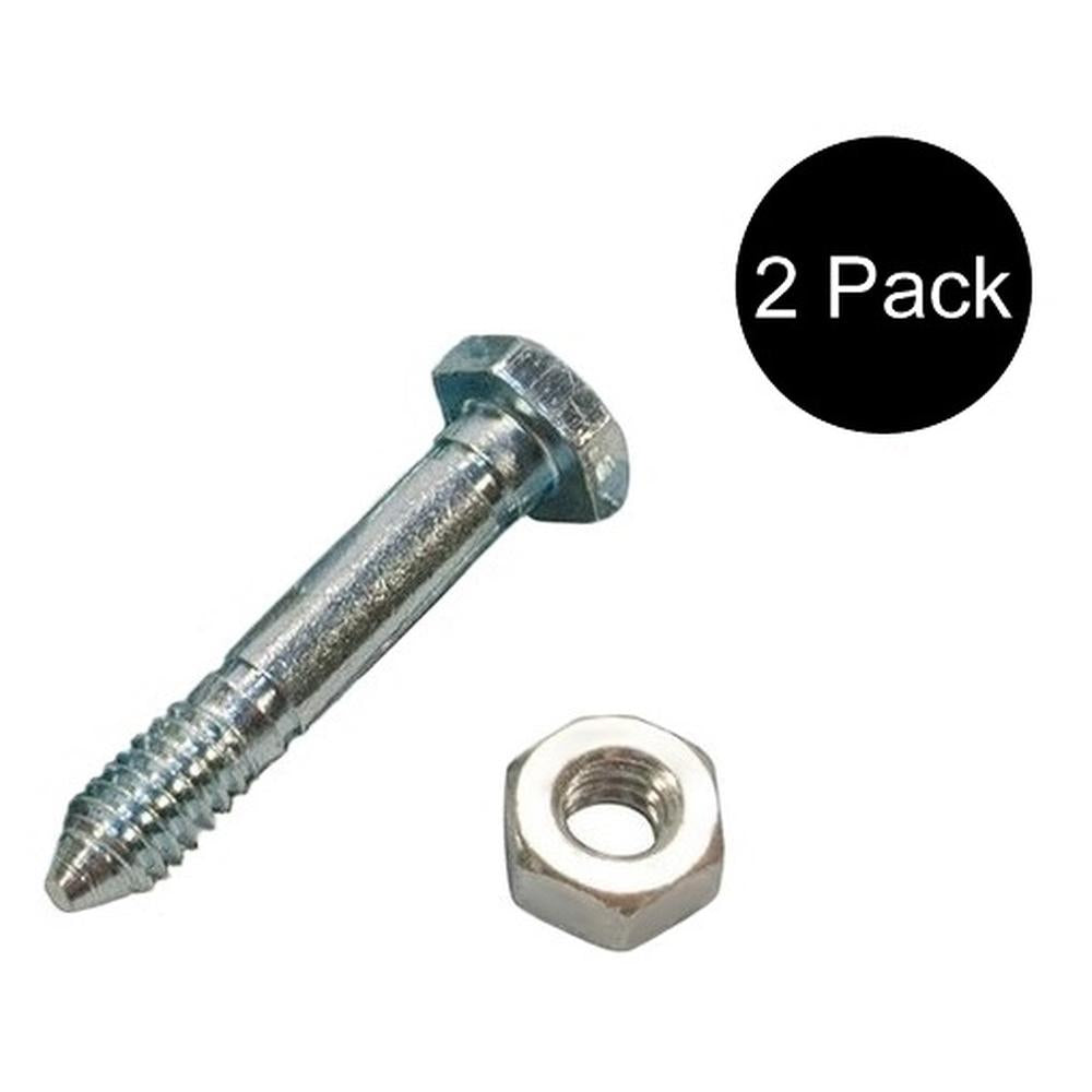 Qty 2: Shear Pin with Nut, 1-7/16" x 1/4" Fits Jacobsen Replaces 342449