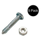 Qty 5: Shear Pin with Nut, 1-7/16" x 1/4" Fits Ariens Replaces 05907100