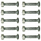 Qty 10: Shear Pin with Nut, 1-7/16" x 1/4" Fits Ariens Replaces 05907100