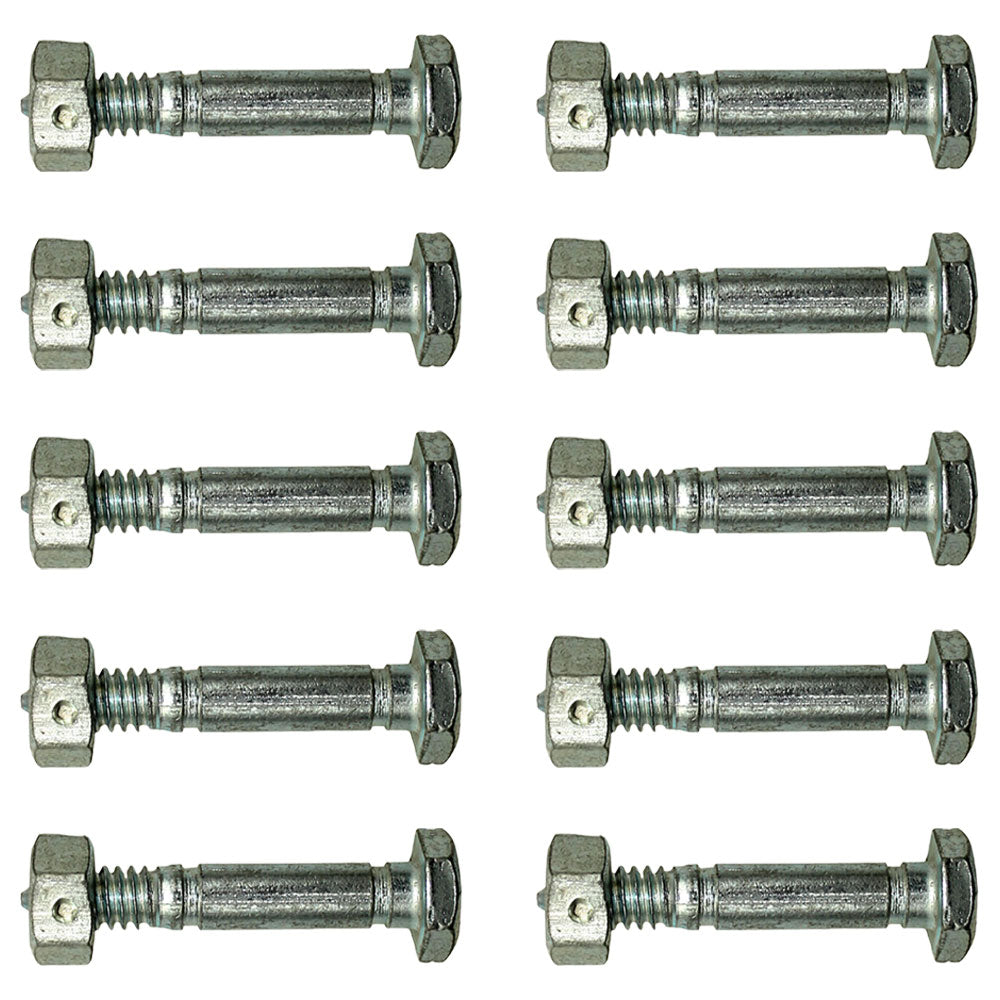 Qty 10: Shear Pin with Nut, 1-7/16" x 1/4" Fits Ariens Replaces 05907100