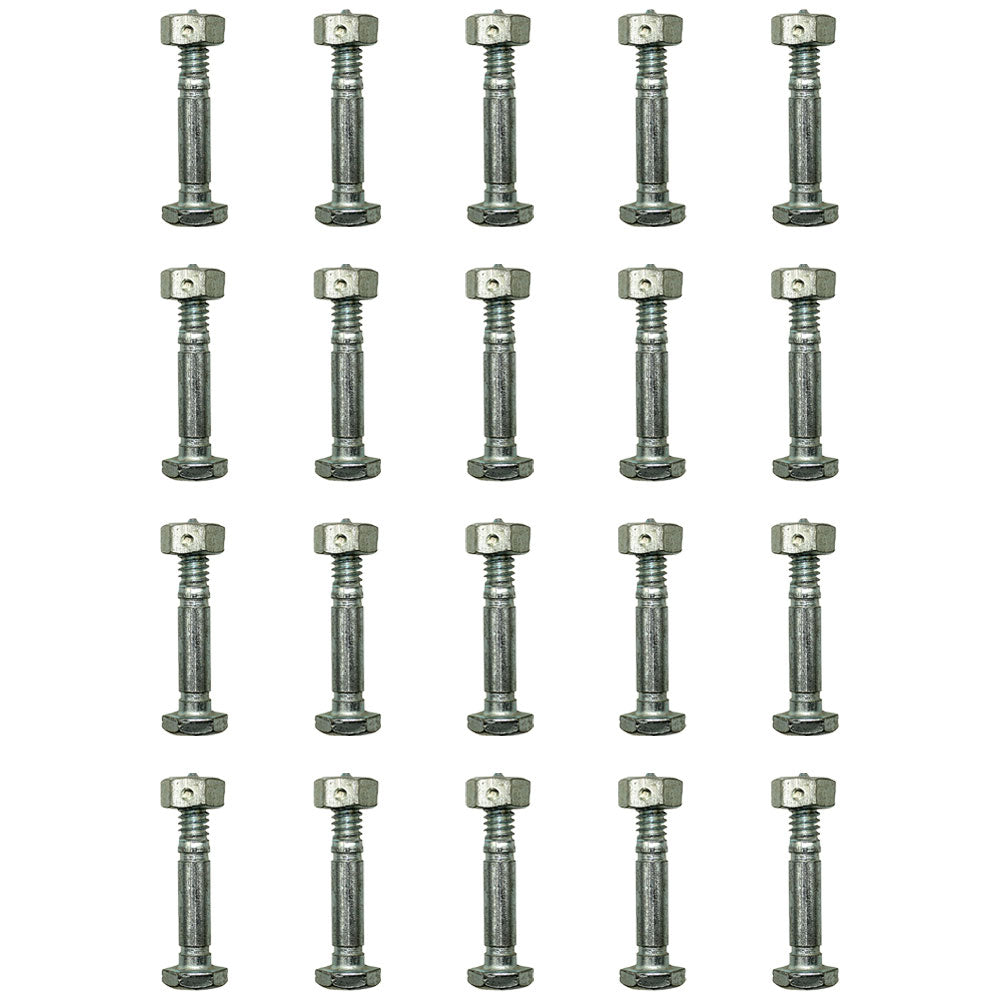 Qty 20: Shear Pin with Nut, 1-7/16" x 1/4" Fits John Deere Replaces AM123342