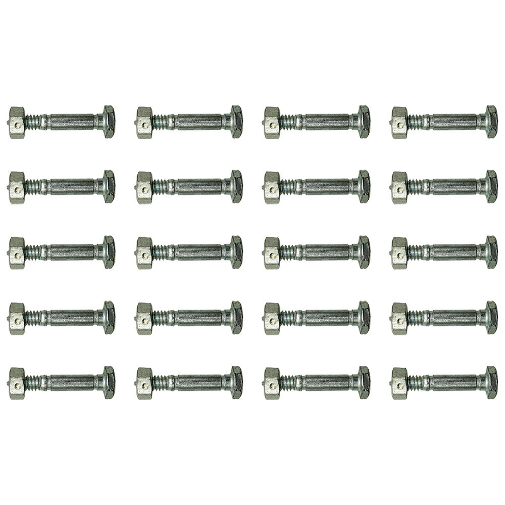 Qty 20: Shear Pin with Nut, 1-7/16" x 1/4" Fits John Deere Replaces AM123342