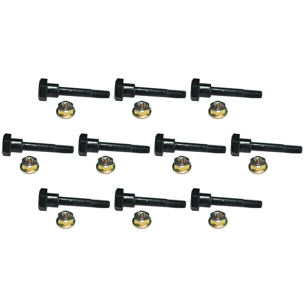 (10) SHEAR PINS & BOLTS Fits Honda HS724, HS80, HS828, HS928 Snow Thrower Blower