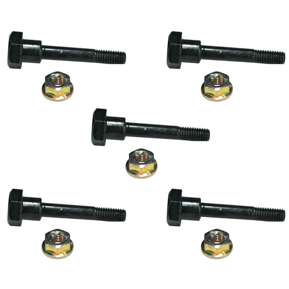 (5) SHEAR PINS & BOLTS Fits Honda HS1132 HS50 HS55 HS624 HS70 Push Snowblowers